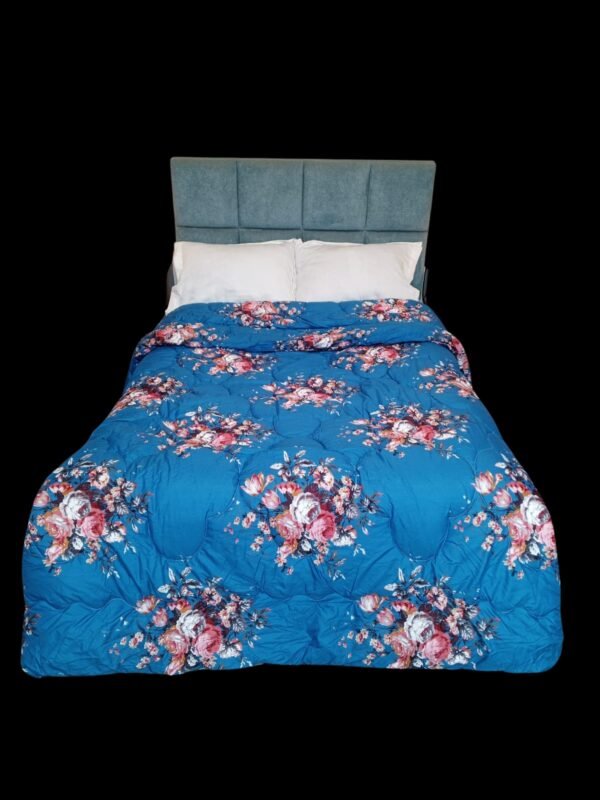 Super Soft Blue Printed Comforter